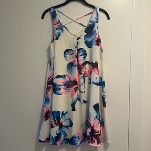 Aqua Bright Floral Dress